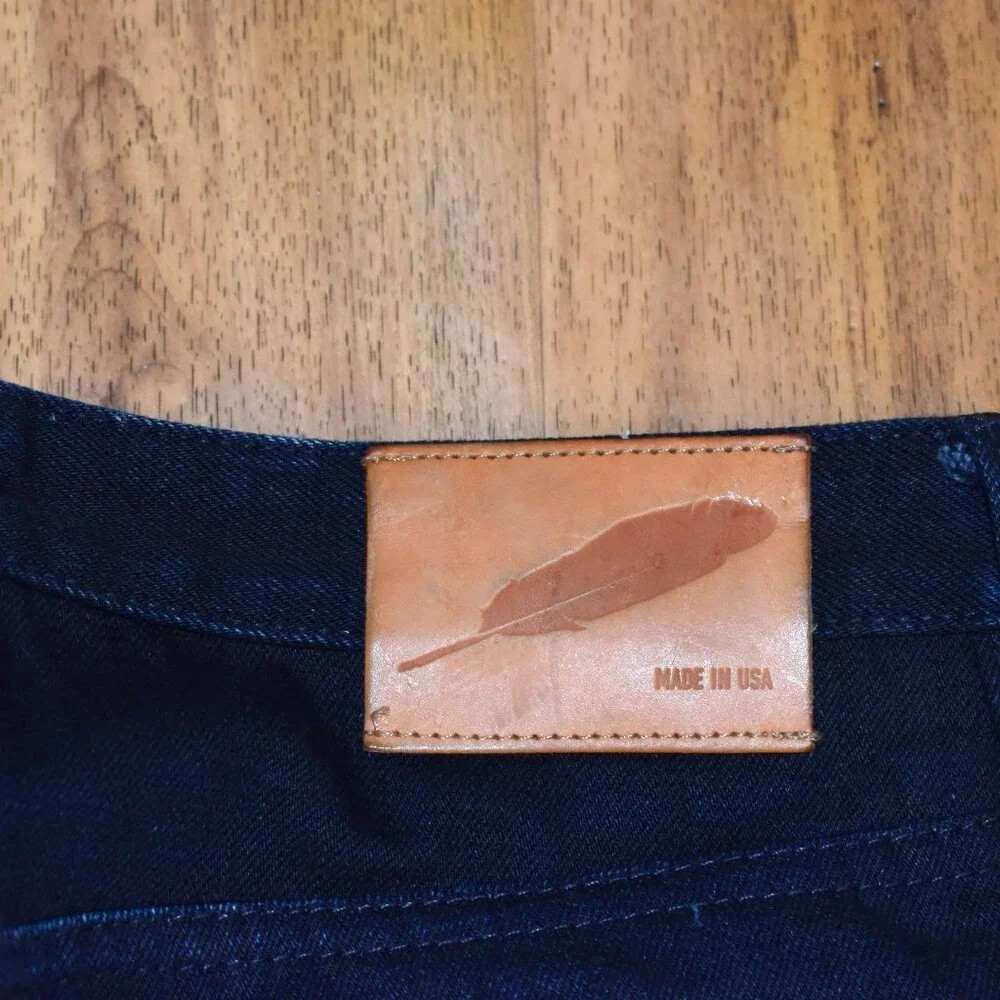 Rogue Territory Strong Taper Jeans Mens 31 Indigo Good Selvedge Button Fly